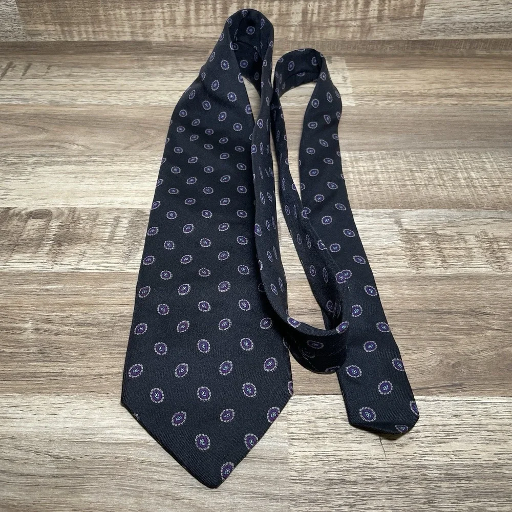 Robert Talbott Nordstrom Hand Sewn Silk Geo Neck Tie (L 58.5